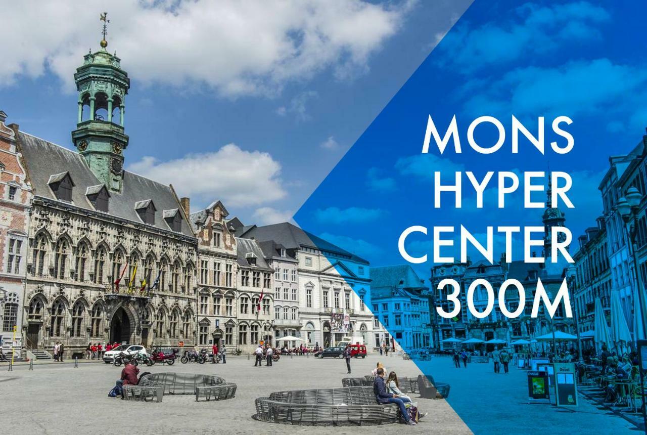 Luxury Apart' Mons City Center With Terrace Apartment Luaran gambar