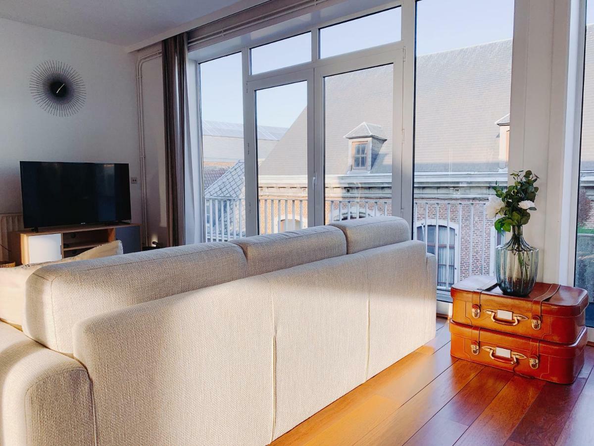 Luxury Apart' Mons City Center With Terrace Apartment Luaran gambar
