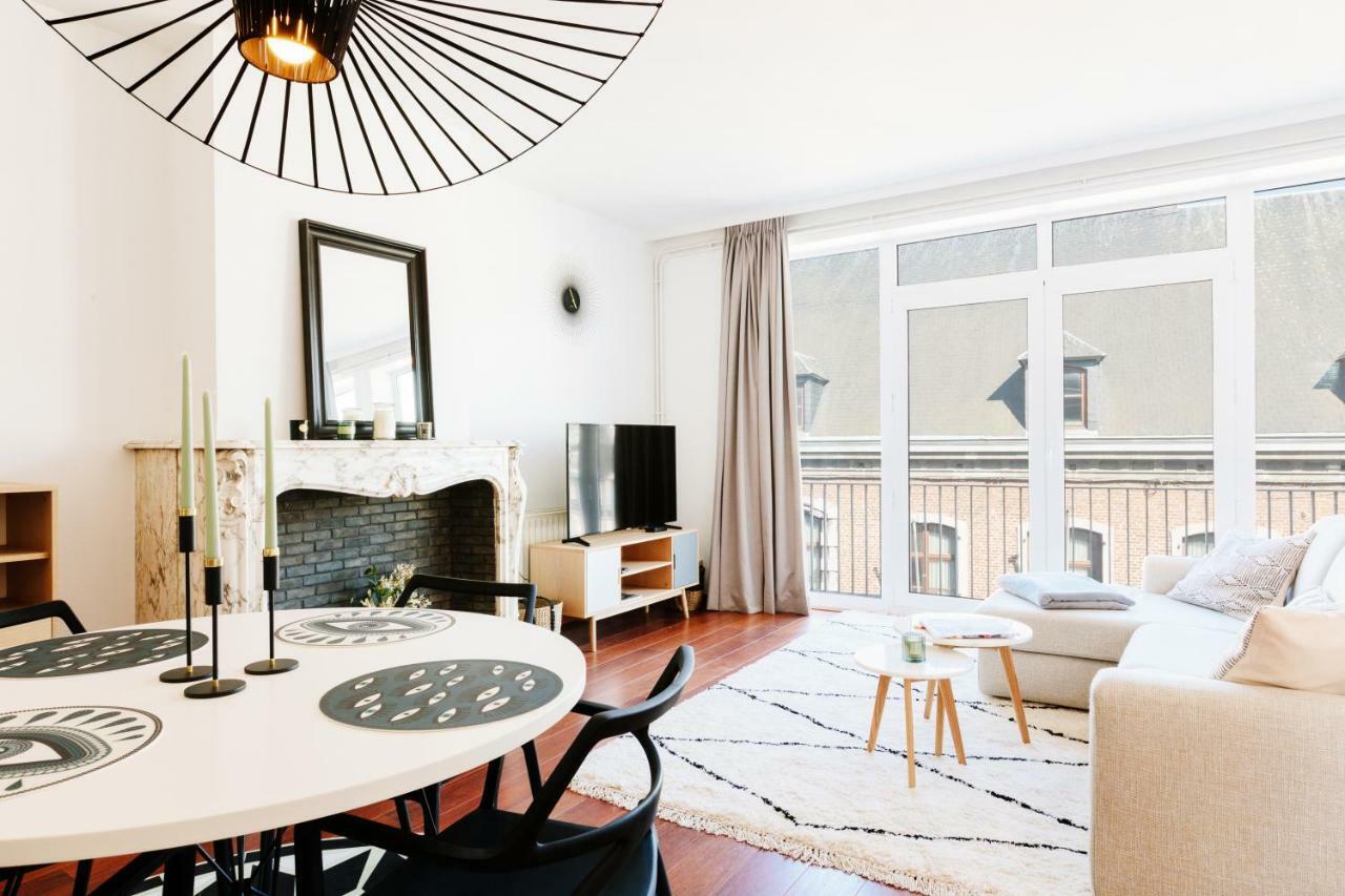 Luxury Apart' Mons City Center With Terrace Apartment Luaran gambar