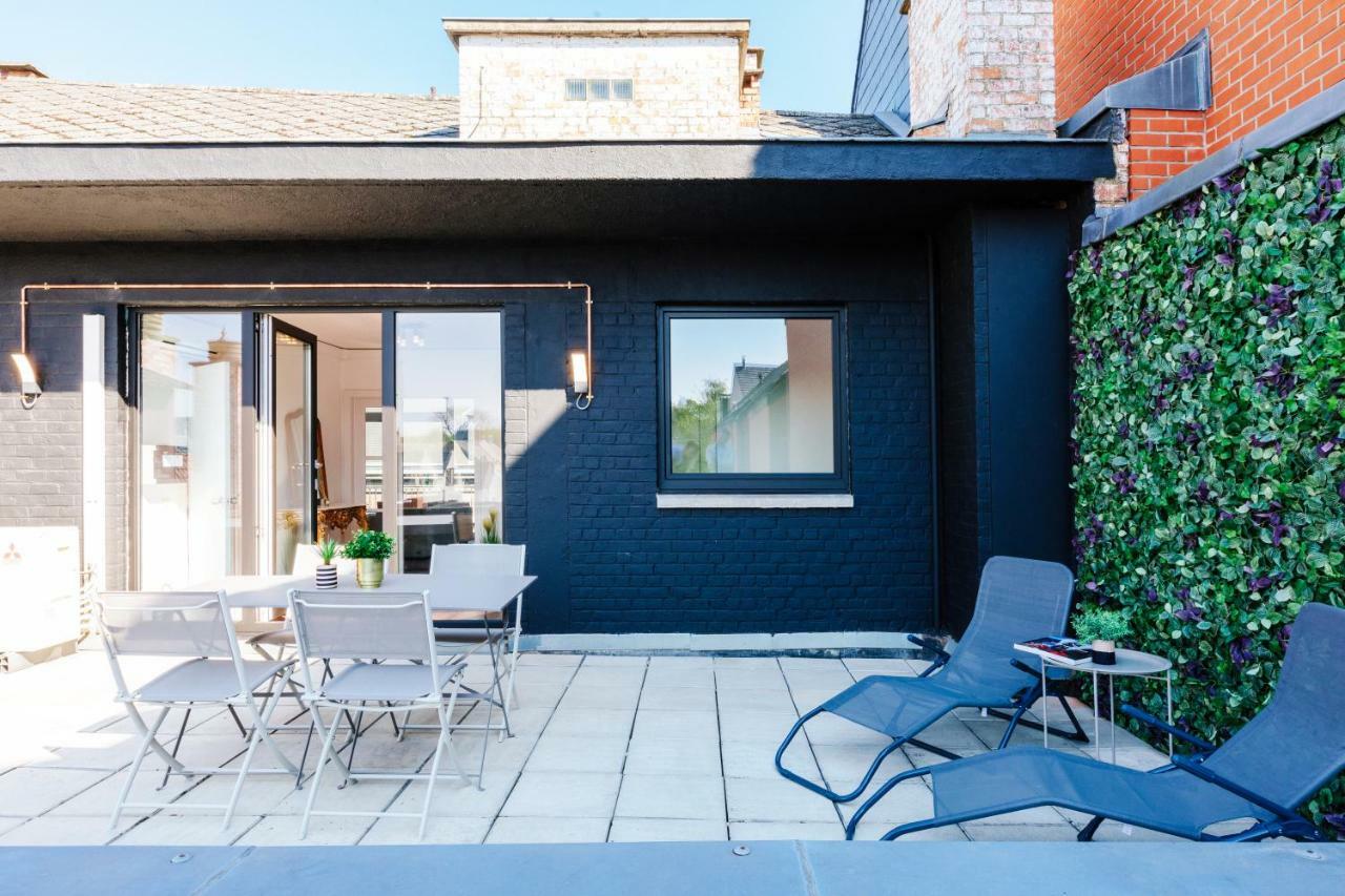 Luxury Apart' Mons City Center With Terrace Apartment Luaran gambar