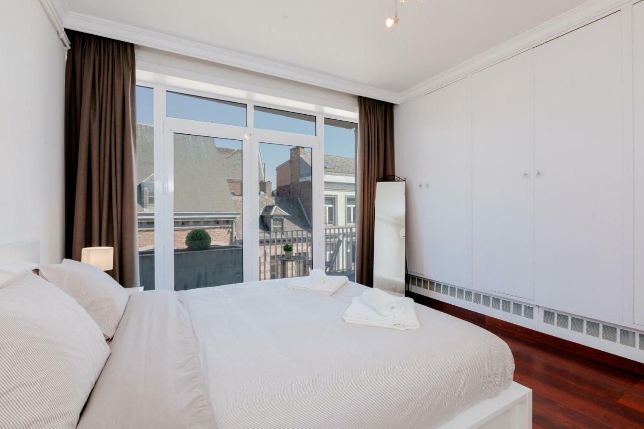 Luxury Apart' Mons City Center With Terrace Apartment Luaran gambar