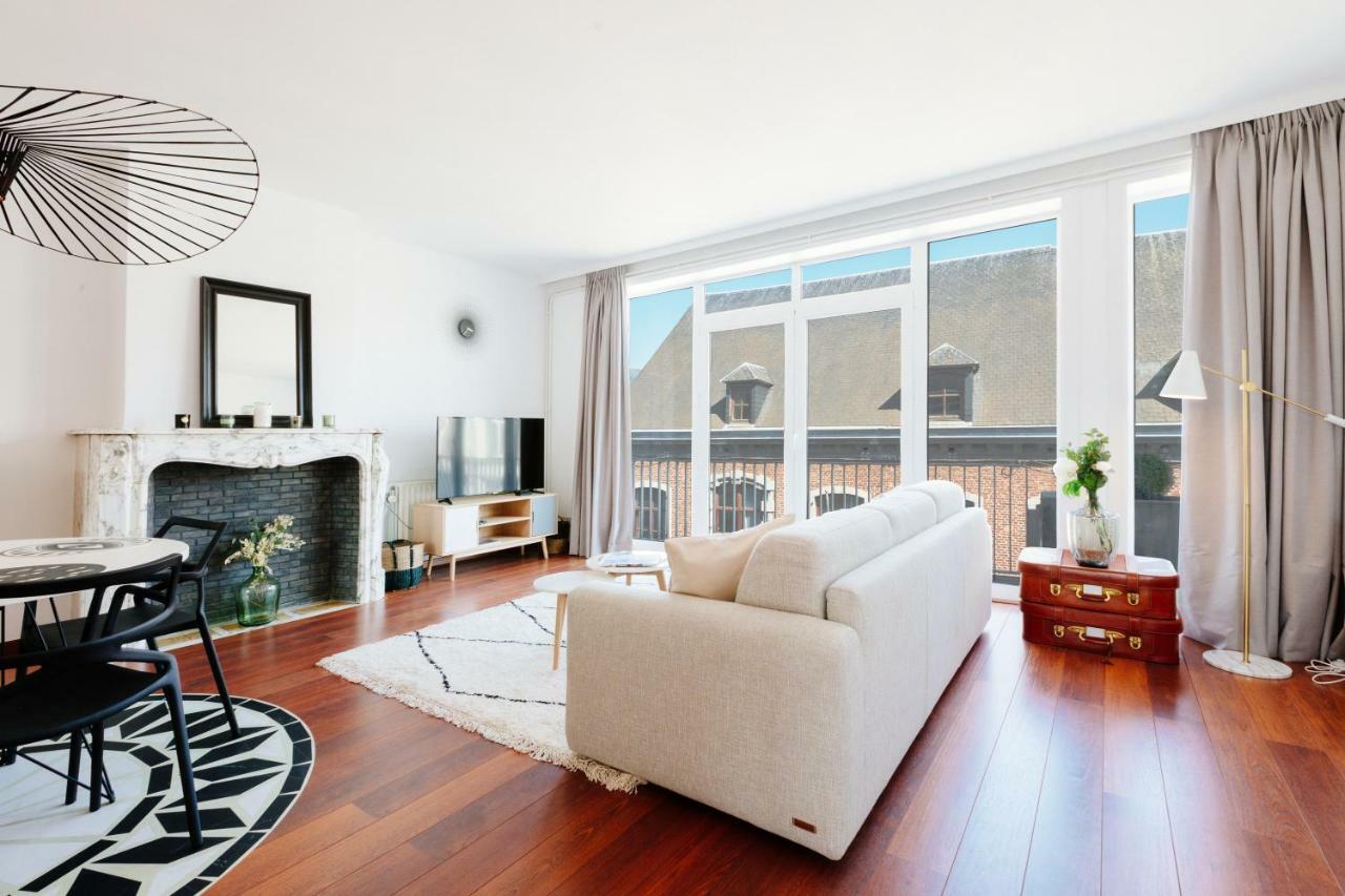 Luxury Apart' Mons City Center With Terrace Apartment Luaran gambar