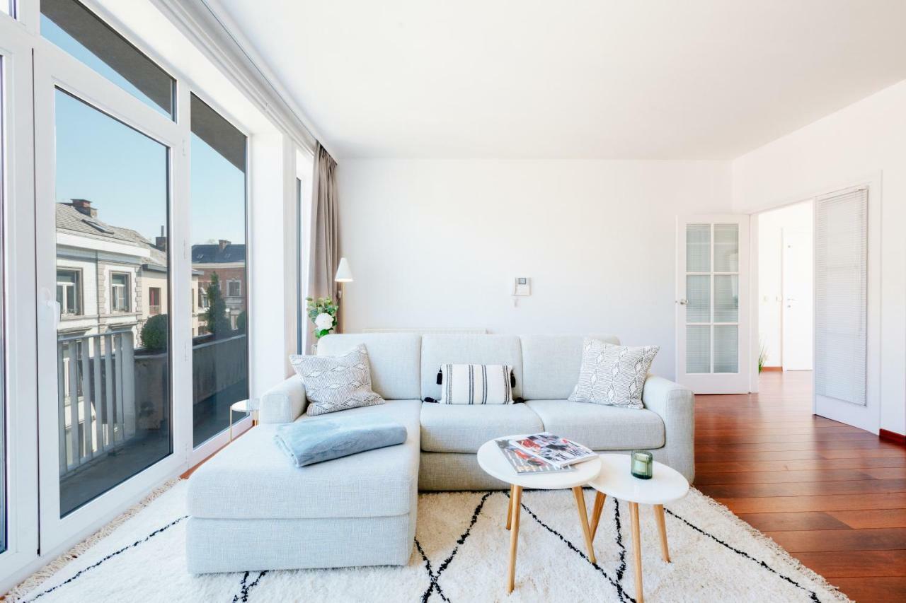 Luxury Apart' Mons City Center With Terrace Apartment Luaran gambar