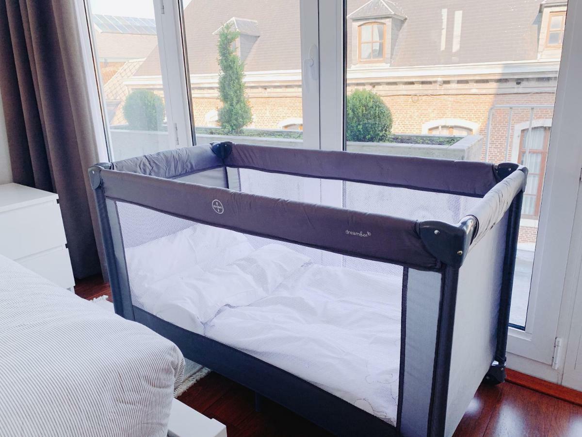 Luxury Apart' Mons City Center With Terrace Apartment Luaran gambar