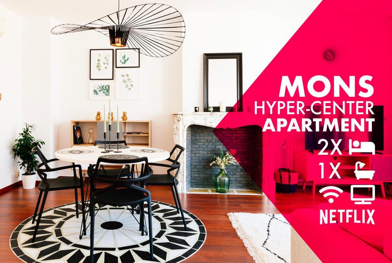 Luxury Apart' Mons City Center With Terrace Luaran gambar
